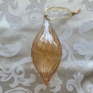 Pottery Barn Blown Glass Teardrop Ornament